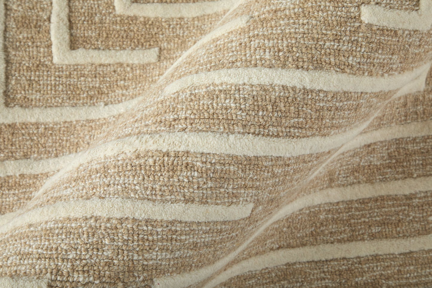 Fenner Transitional/Farmhouse/Casual Taupe/Ivory Accent Rug  Feizy Rugs Small Parcel,Feizy Rugs,Fenner,Taupe/Ivory,2' x 3',Accent Rug,Wool,Transitional/Farmhouse/Casual,India