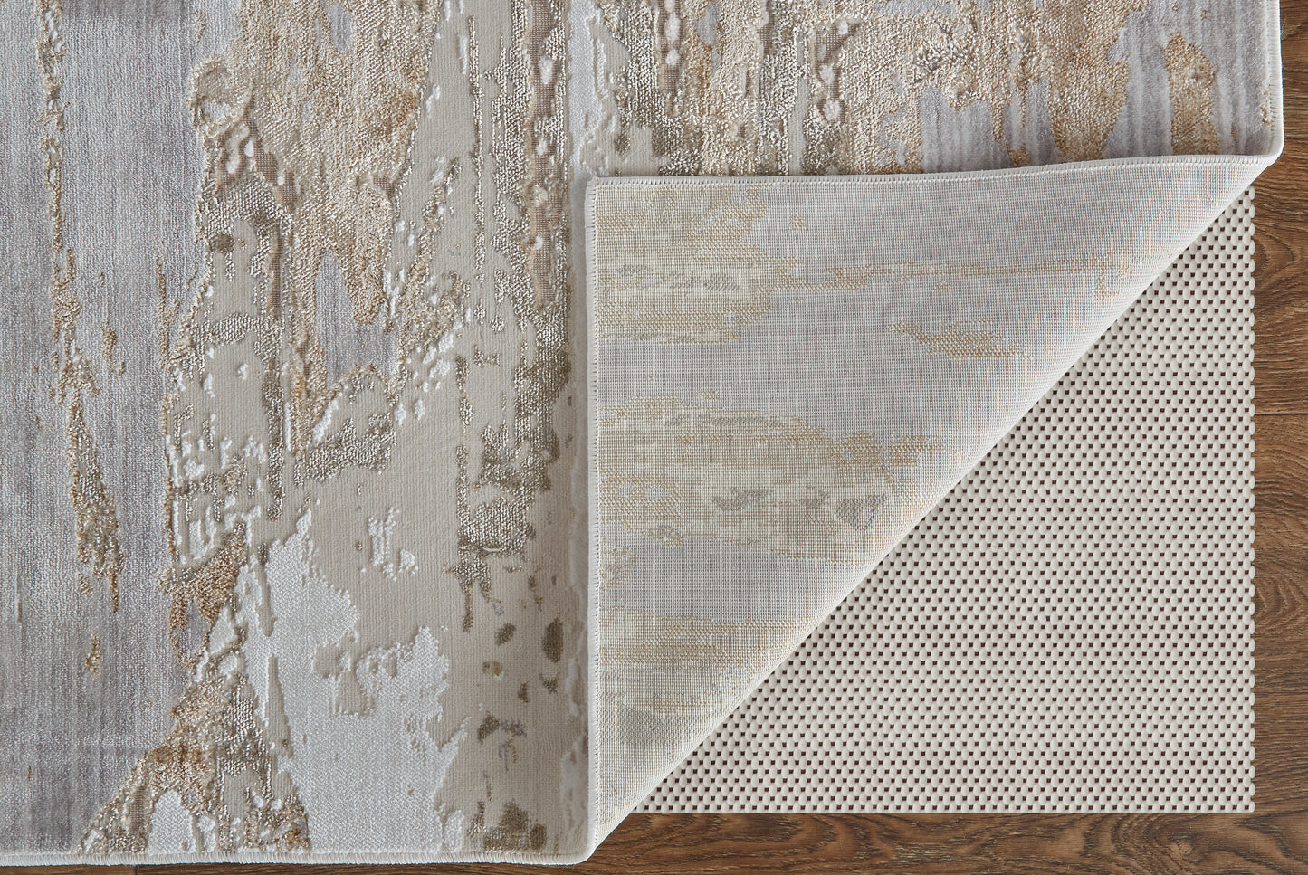 Laina Transitional/Industrial/Casual Tan/Ivory/Pink Area Rug