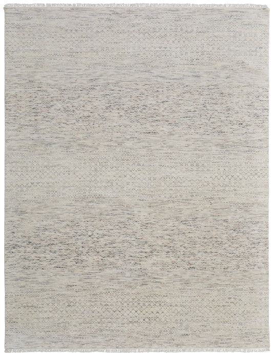 Branson Transitional/Casual/Scandinavian Solid/Geometric Ivory/Pink/Gray - Feizy Rug