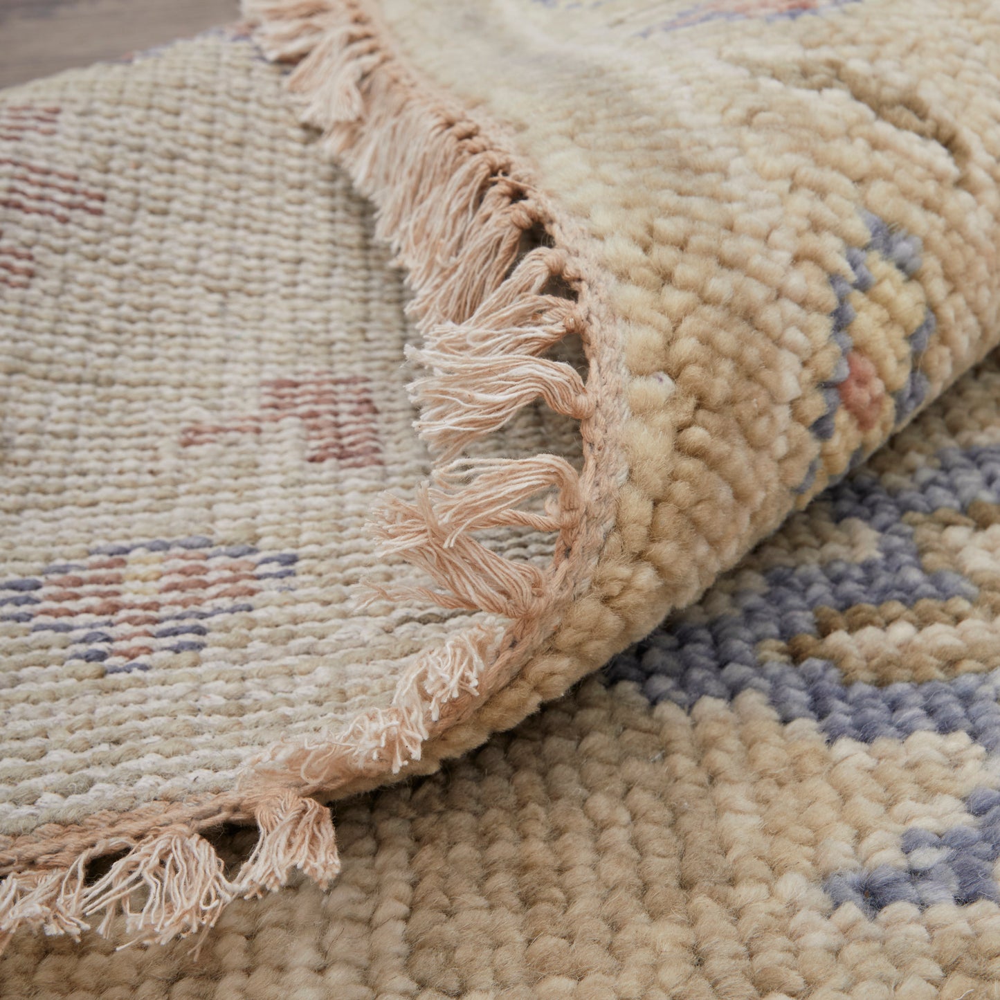 Fillmore Transitional/Bohemian & Eclectic/Craftsman Floral & Botanical/Bordered Brown/Tan/Blue - Feizy Rug