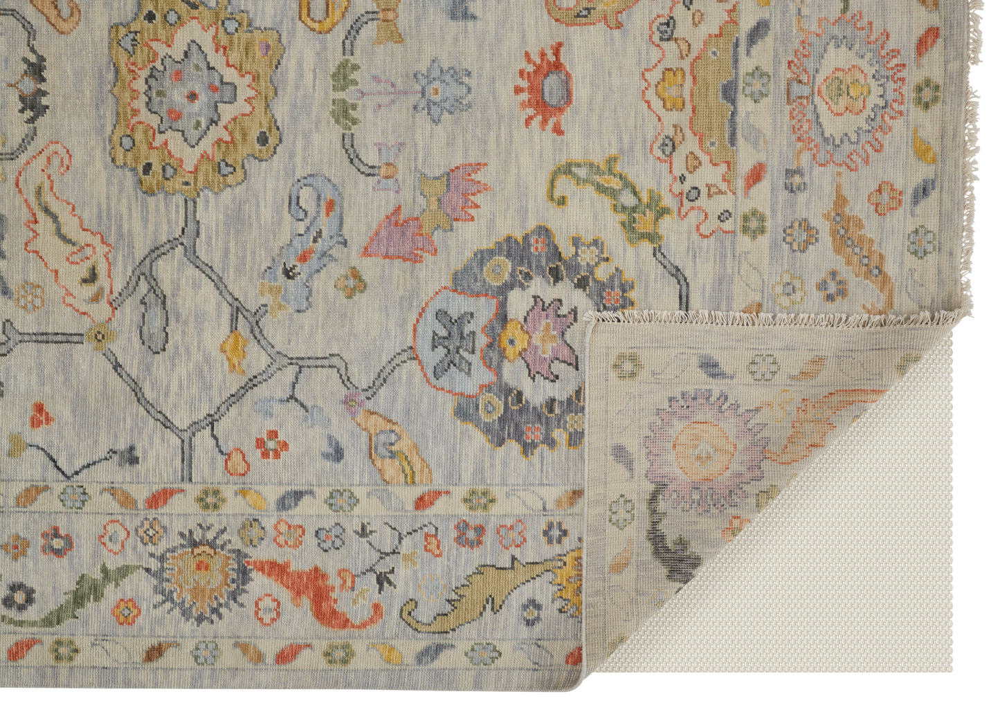 Karina Traditional/Persian/Craftsman Gray/Yellow/Red Accent Rug