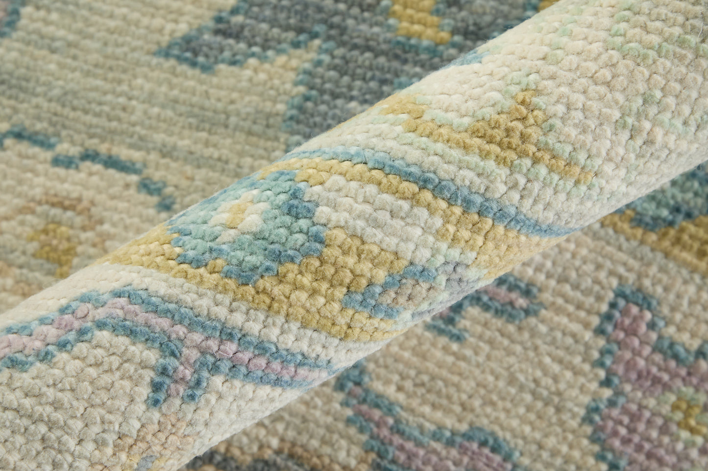 Karina Traditional/Bohemian & Eclectic/Craftsman Persian/Bordered/Floral & Botanical Gray/Purple/Gold - Feizy Rug