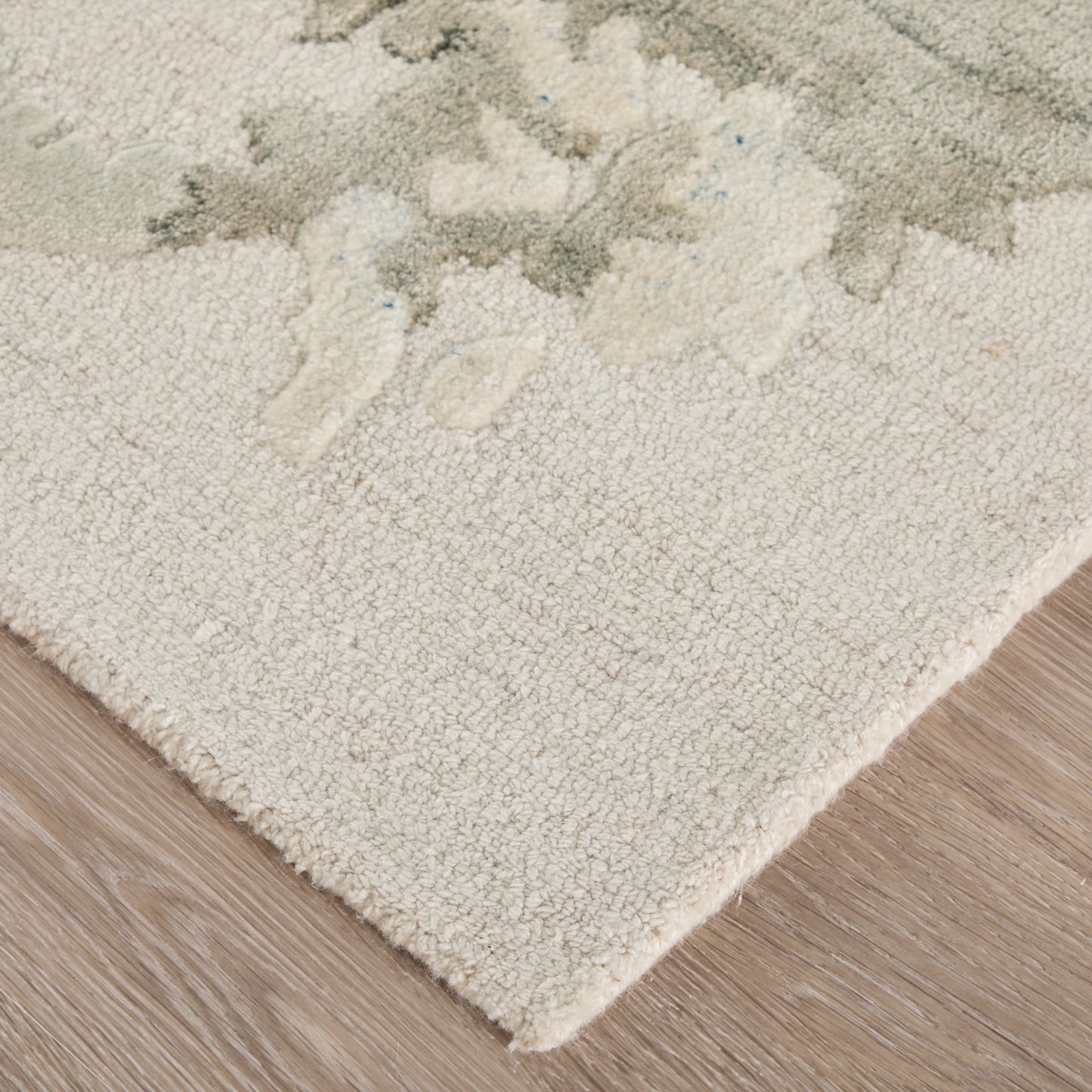 Kendall Modern/Bohemian & Eclectic Abstract/Watercolor Ivory/Blue/Gray - Feizy Rug