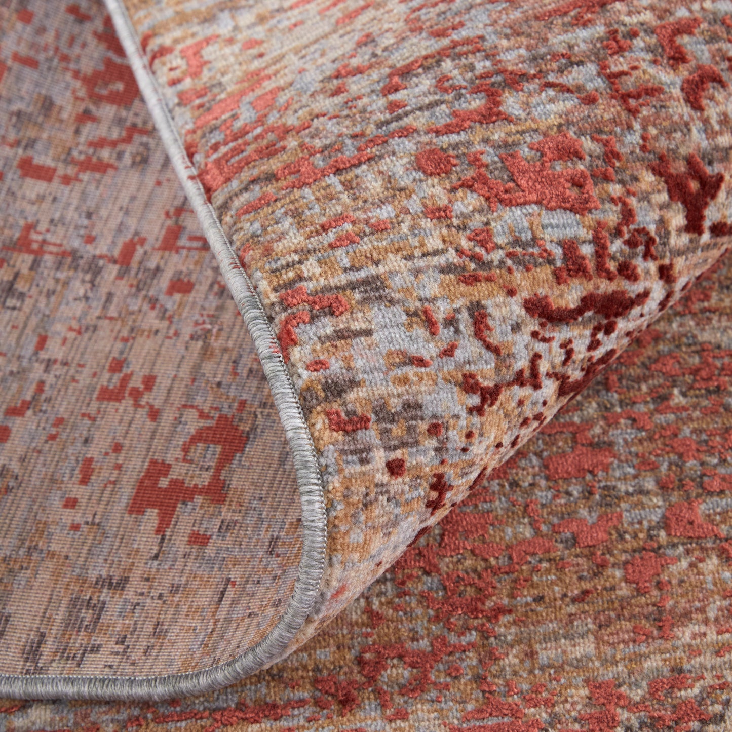 Pryor Modern/Casual/Bohemian & Eclectic Red/Gray/Blue Area Rug