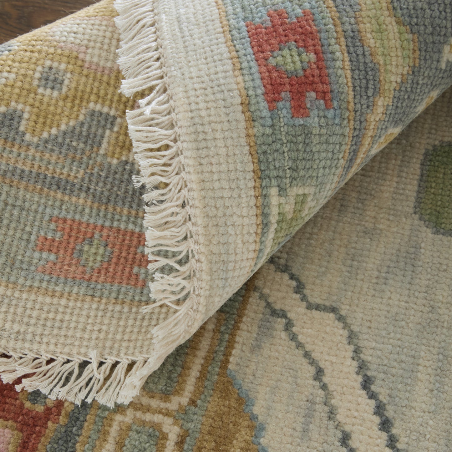 Karina Traditional/Persian/Craftsman Persian/Bordered/Abstract Blue/Gray/Gold - Feizy Rug