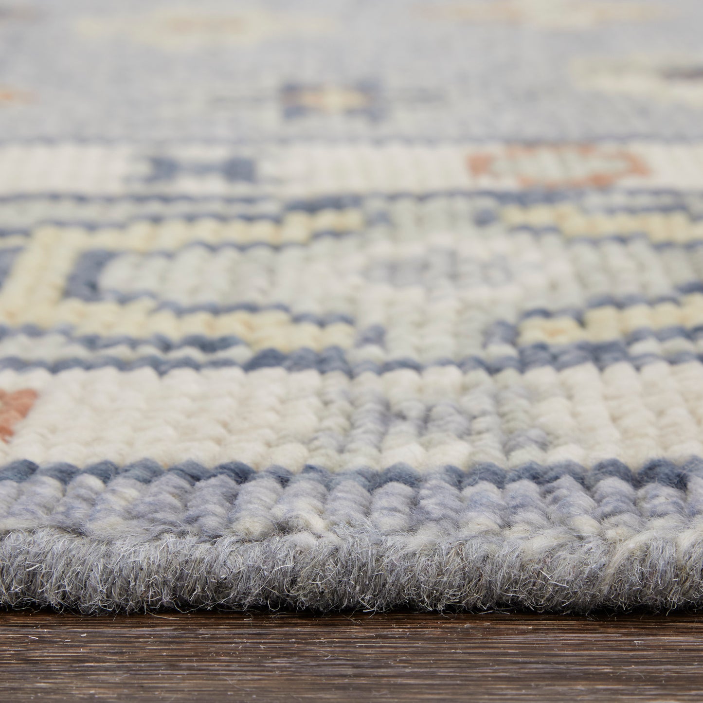 Fillmore Transitional/Bohemian & Eclectic/Craftsman Blue/Taupe/Gray Accent Rug