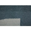 Katya Modern/Mid-Century Modern/Casual Blue/White Area Rug