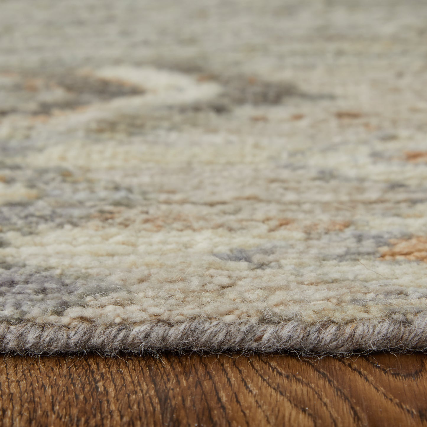 Kasbah Transitional/Bohemian & Eclectic/Country Moroccan/Diamond/Argyle Ivory/Gray/Orange - Feizy Rug
