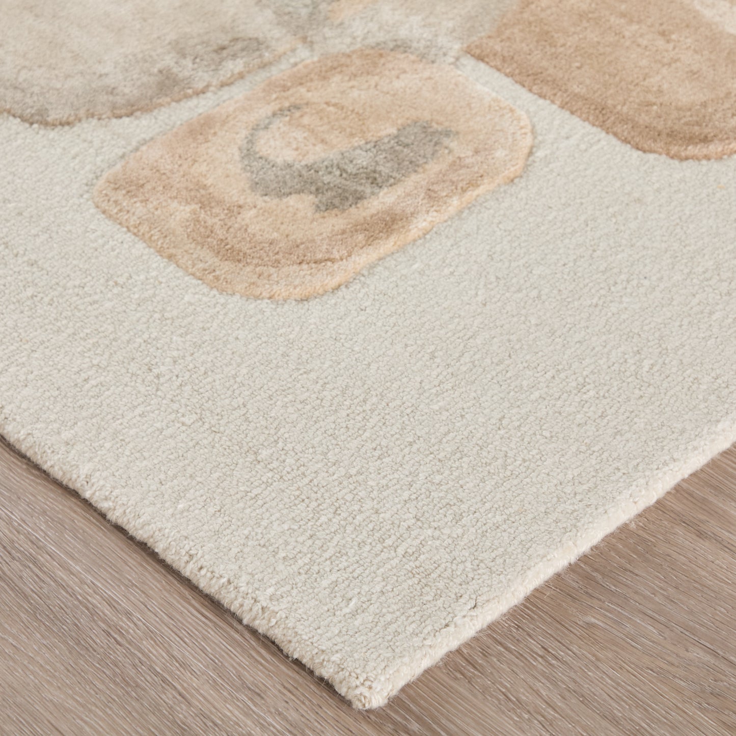 Kendall Modern/Bohemian & Eclectic Abstract/Watercolor Tan/Gray/Ivory - Feizy Rug