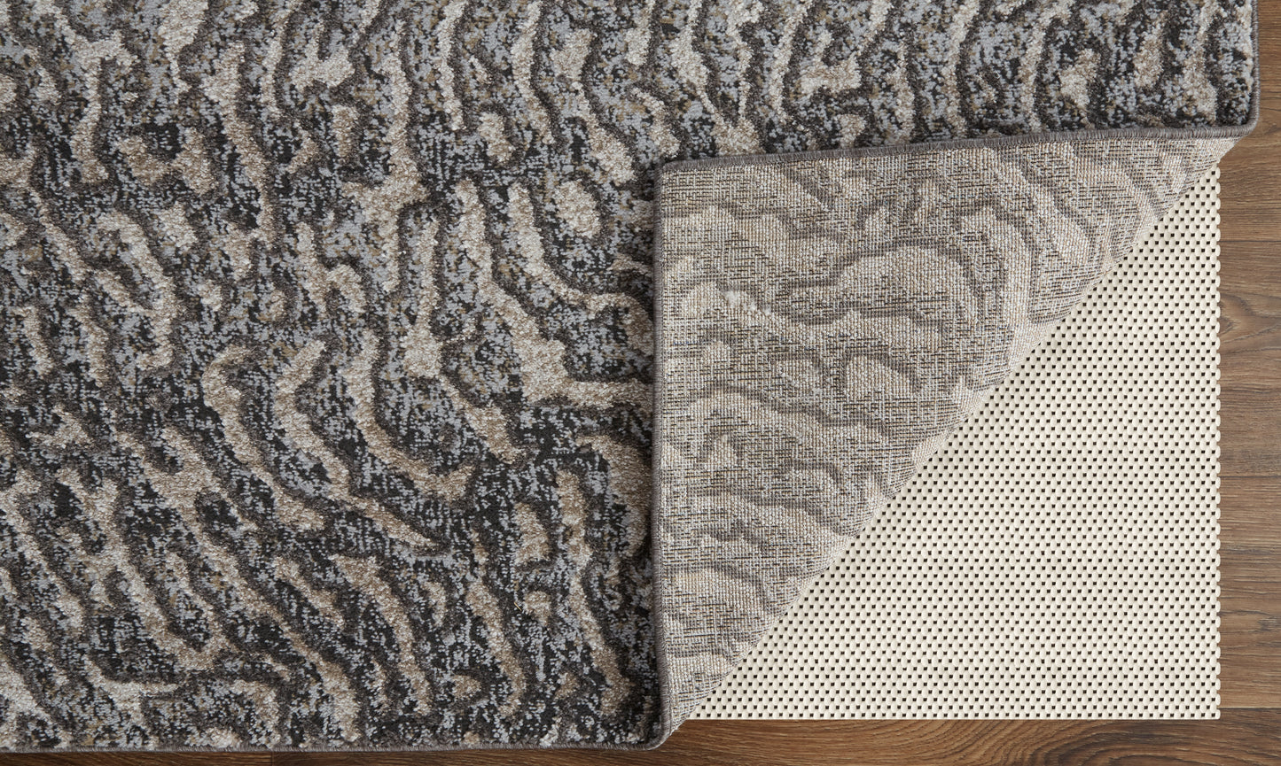 Vancouver Modern/Bohemian & Eclectic Gray/Taupe/Ivory Area Rug