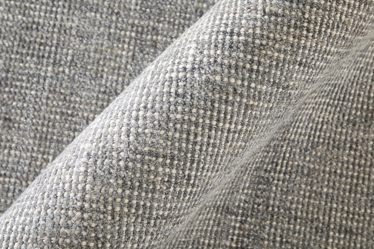 Fleetwood Modern/Casual Solid Gray/Black - Feizy Rug