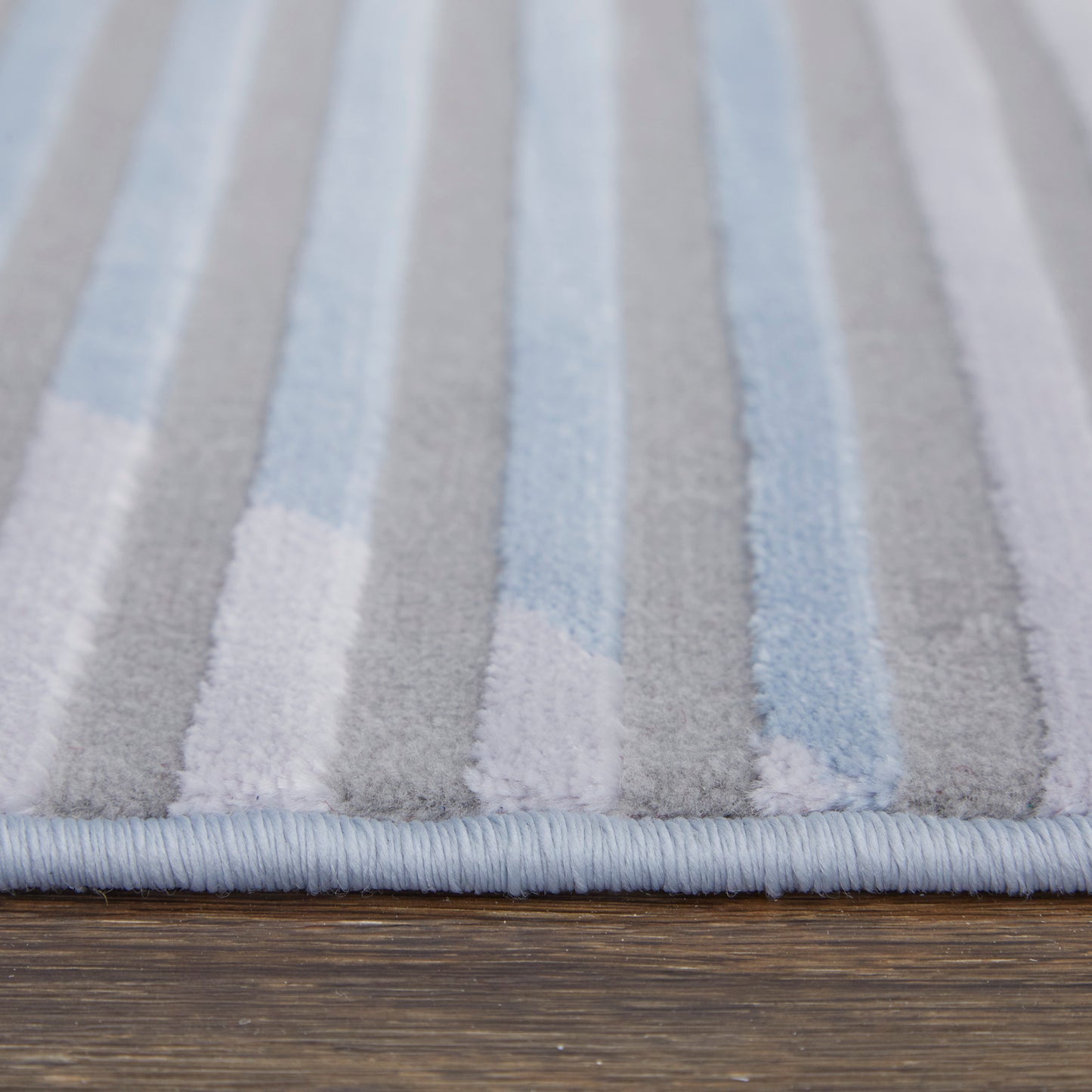 Marigold Modern/Mid-Century Modern/Industrial Geometric/Gradient & Ombre/Herringbone Blue/Gray/White - Feizy Rug