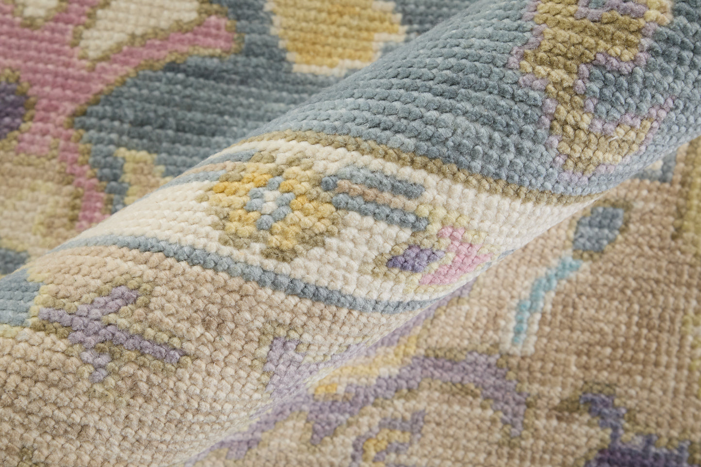Karina Traditional/Bohemian & Eclectic/Craftsman Persian/Bordered/Floral & Botanical Gold/Blue/Purple - Feizy Rug