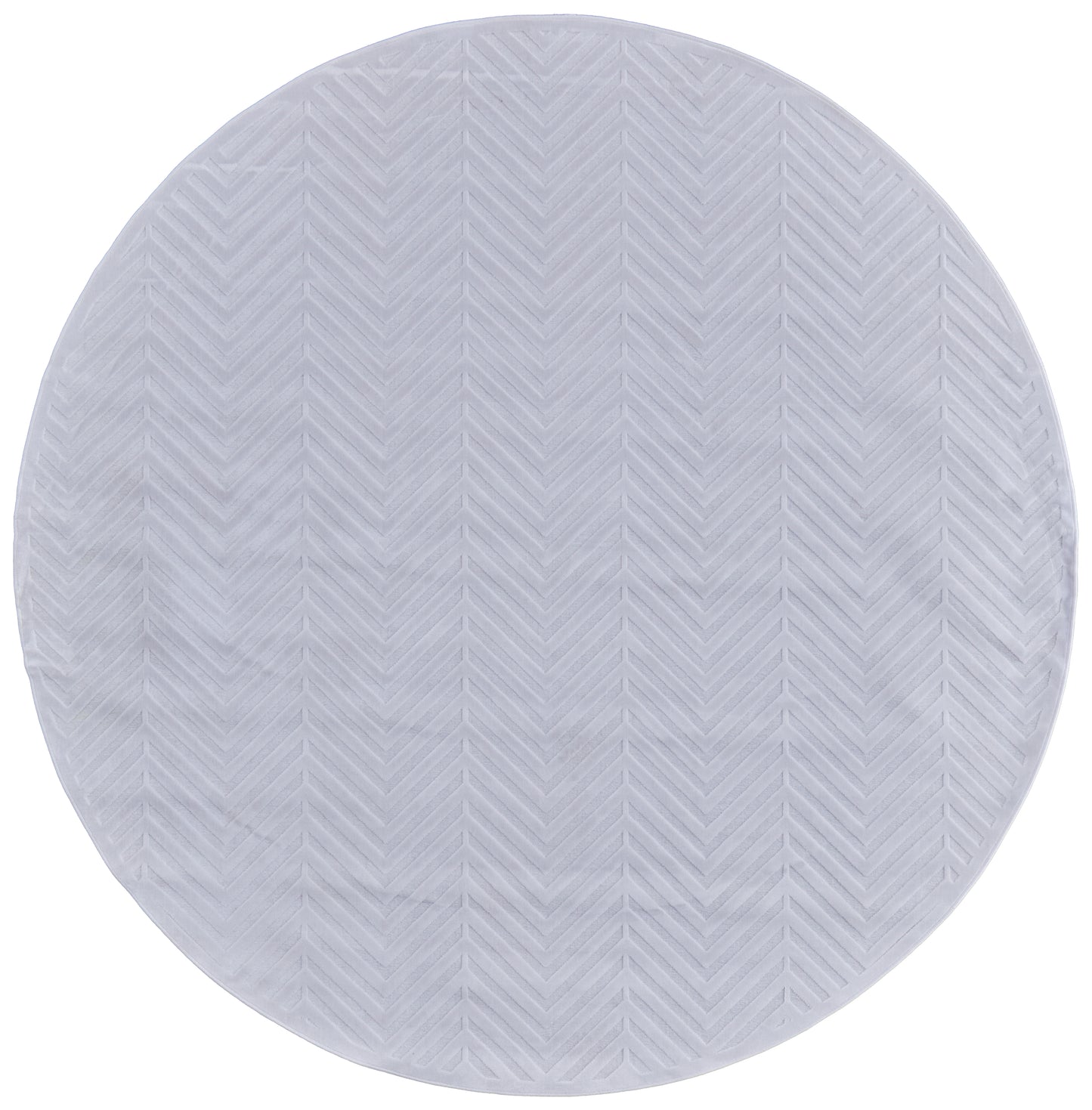 Saphir Mira Modern/Casual Geometric/Herringbone White - Feizy Rug