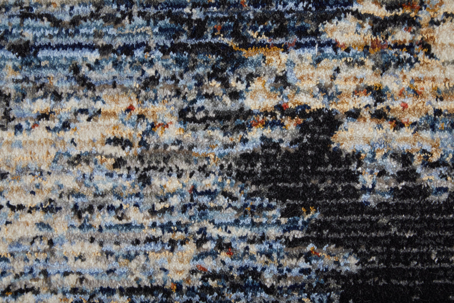 Sonora Modern/Industrial/Industrial Tan/Blue/Gray Area Rug