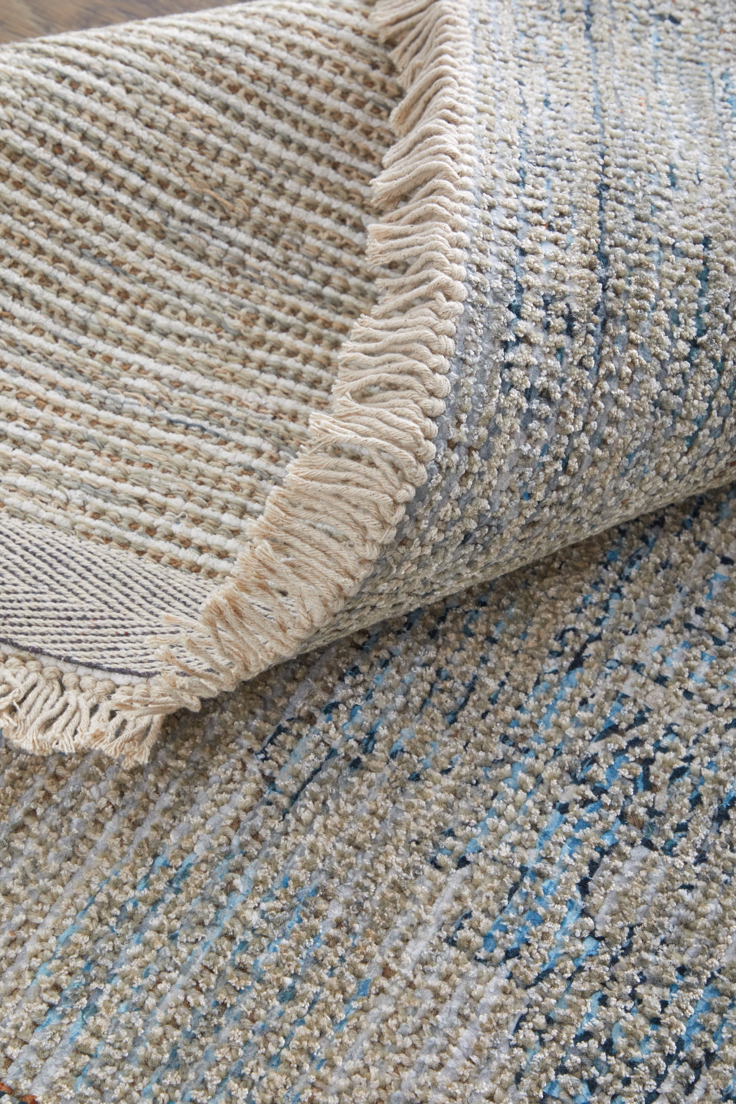Caldwell Transitional/Vintage/Bohemian & Eclectic Blue/Gray/Taupe Area Rug