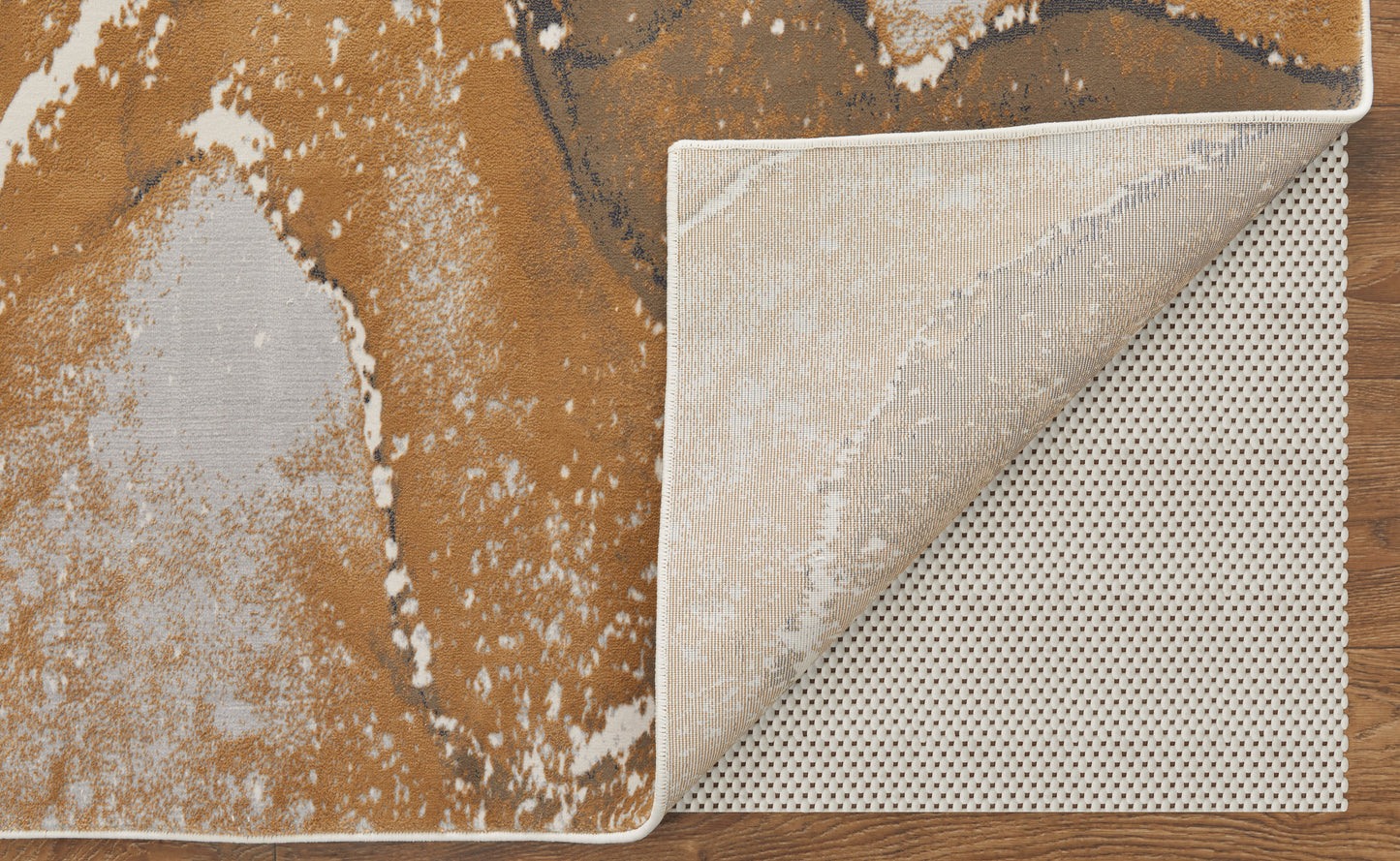 Clio Modern/Industrial/Casual Gray/Brown Accent Rug