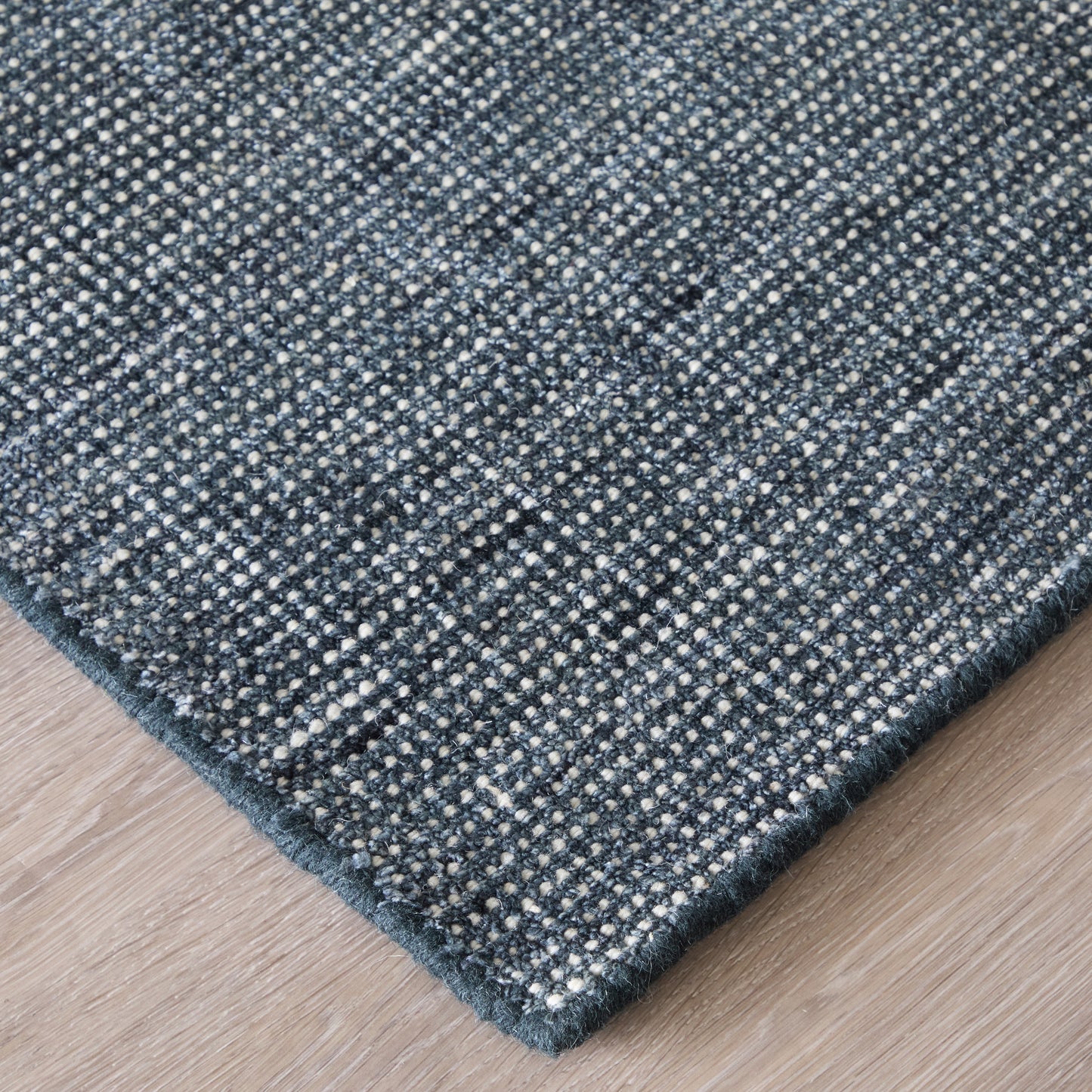 Fleetwood Modern/Casual Solid Blue - Feizy Rug