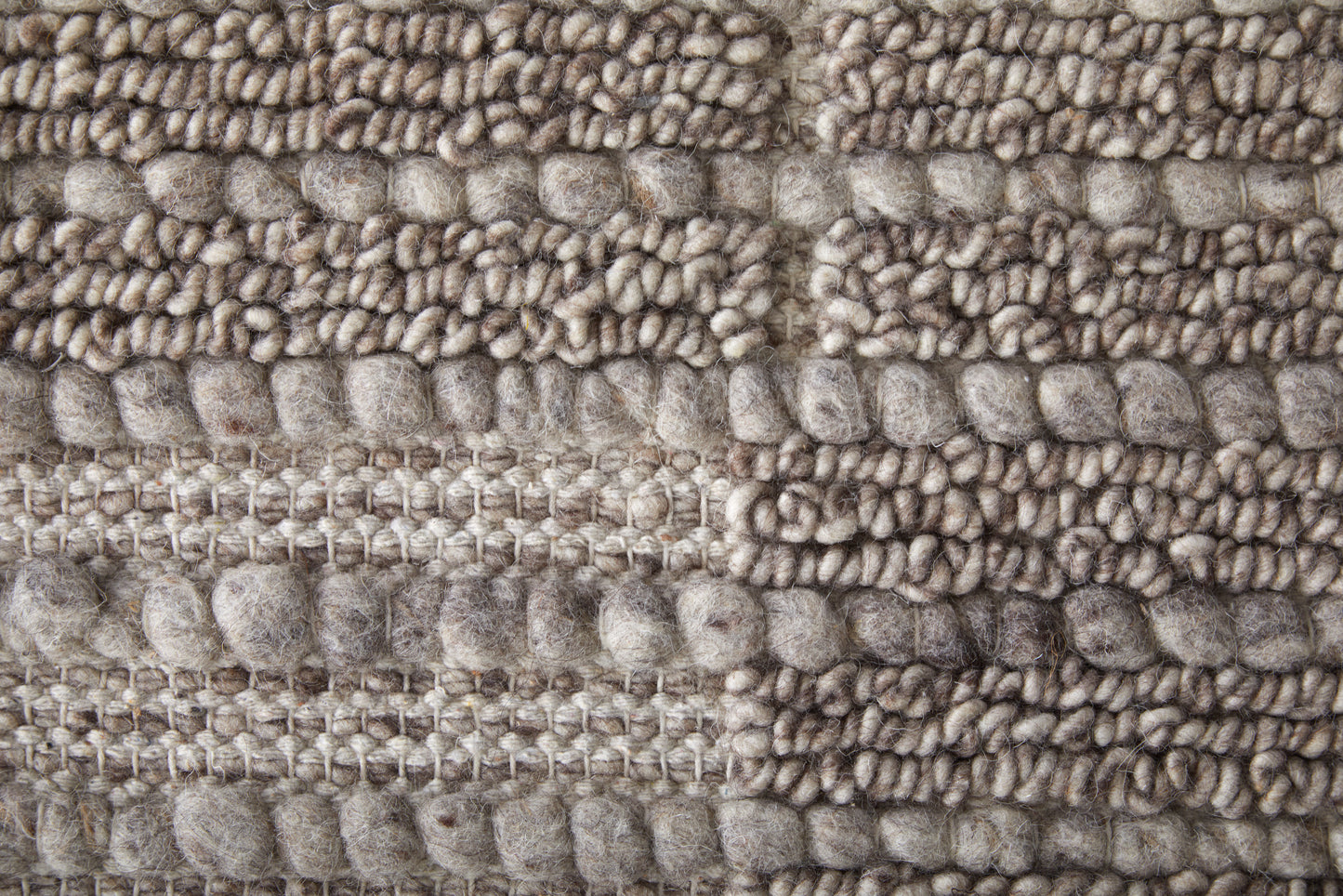 Herrick Modern/Casual Solid/Stripes Taupe/Ivory/Brown - Feizy Rug