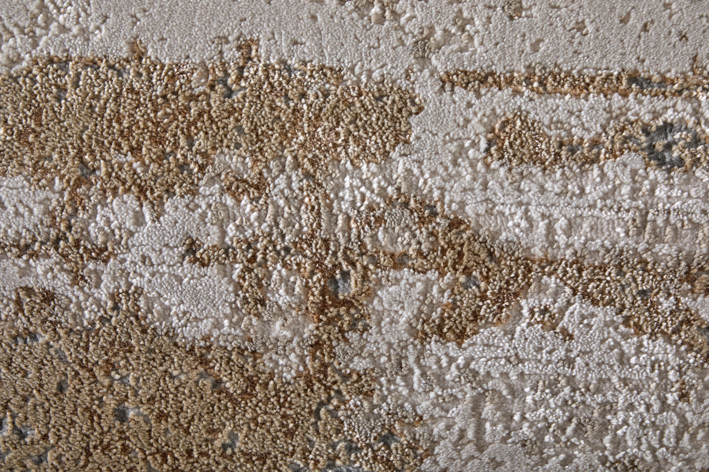 Aura Modern/Casual/Industrial Ivory/Gold/Gray Area Rug