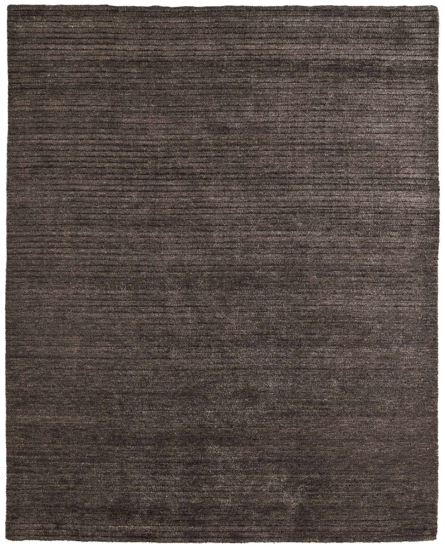 Cornerstone Modern/Casual Solid/Stripes Taupe - Feizy Rug