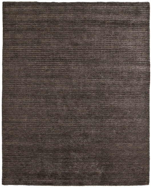Cornerstone Modern/Casual Solid/Stripes Taupe - Feizy Rug