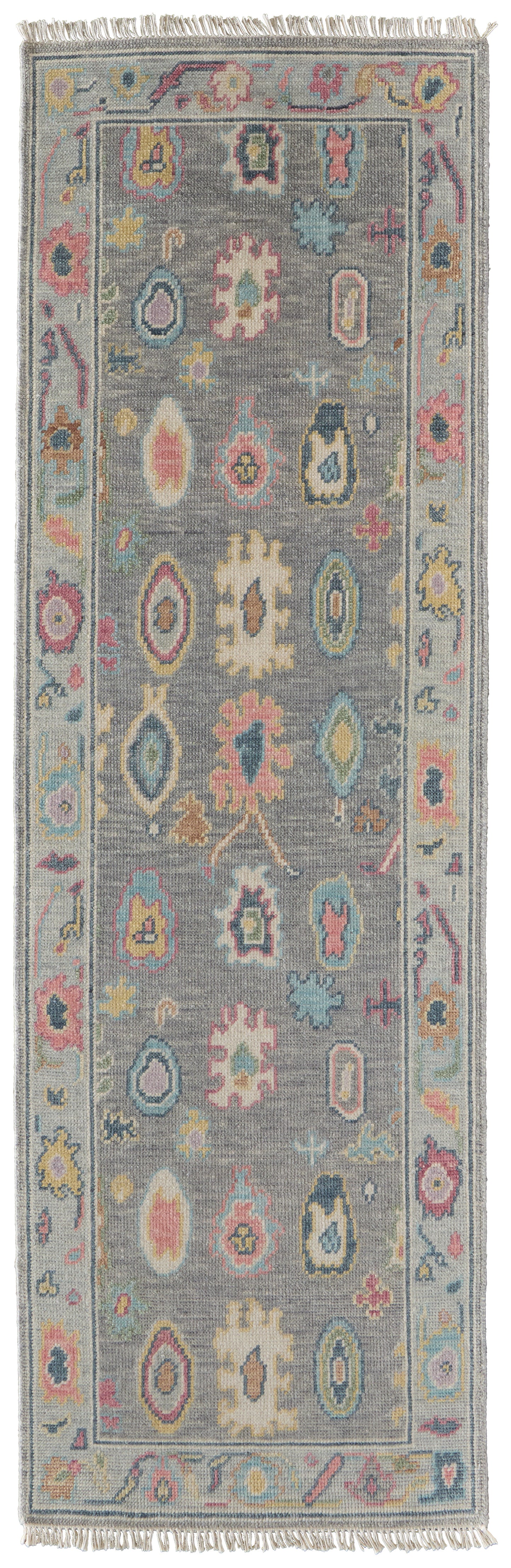 Karina Traditional/Persian/Craftsman Persian/Bordered/Abstract Blue/Gray/Red - Feizy Rug