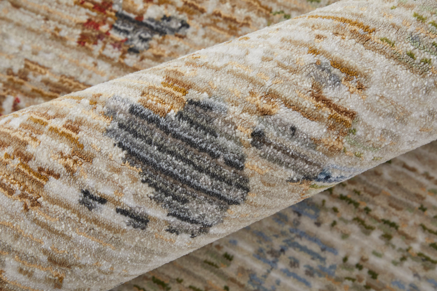 Sonora Modern/Casual/Industrial Ivory/Blue/Red Accent Rug  Feizy Rugs Small Parcel,Feizy Rugs,Sonora,Ivory/Blue/Red,2' x 3',Accent Rug,Polypropylene/Polyester/Viscose,Modern/Casual/Industrial,Turkey