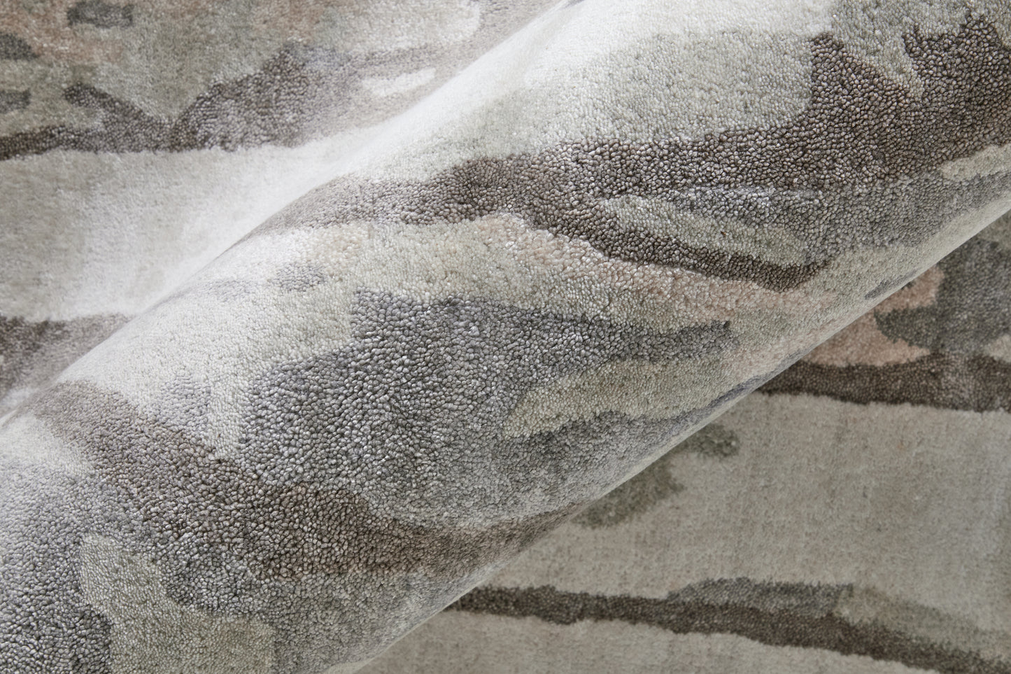 Dryden Transitional/Industrial/Casual Abstract/Watercolor Taupe/Ivory/Gray - Feizy Rug