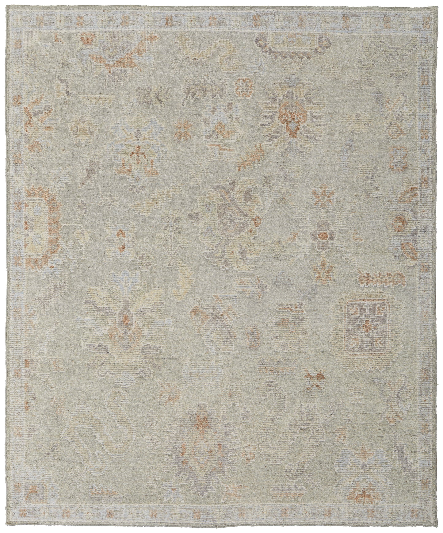 Grafton Transitional/Craftsman/Bohemian & Eclectic Floral & Botanical/Floral & Botanical Gray/Green/Blue - Feizy Rug