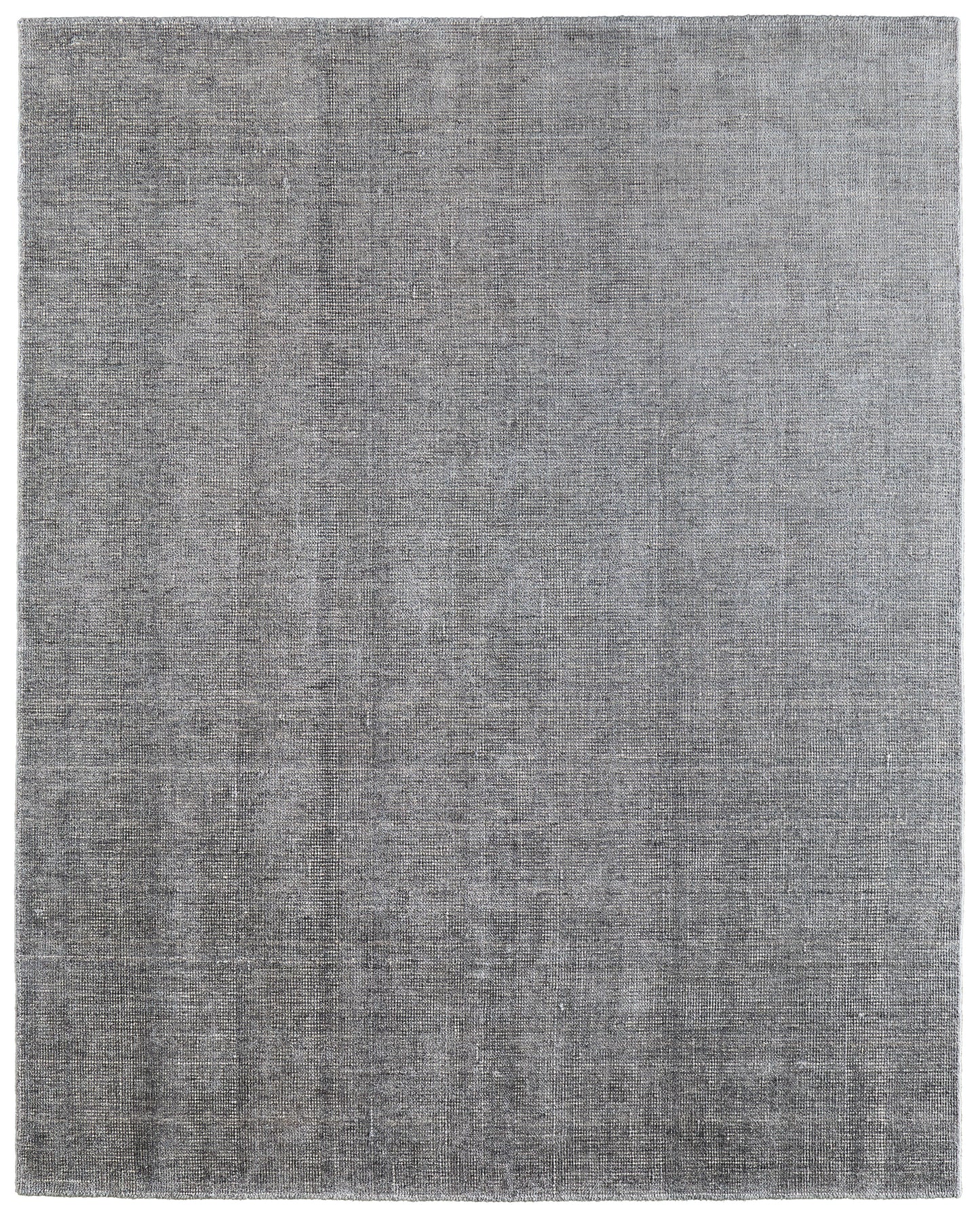 Fleetwood Modern/Casual Solid Gray/Black - Feizy Rug