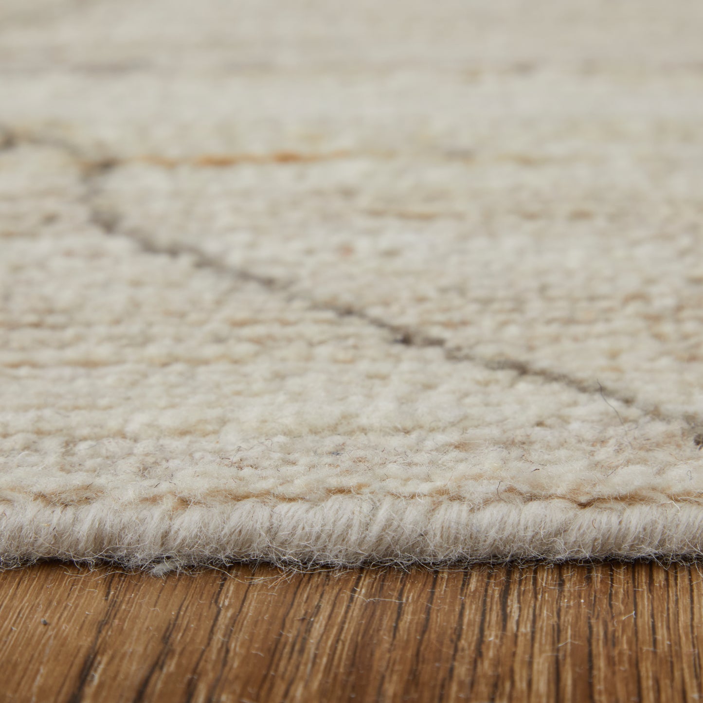 Kasbah Transitional/Casual/Bohemian & Eclectic Moroccan/Diamond/Stripes Ivory/Tan/Orange - Feizy Rug
