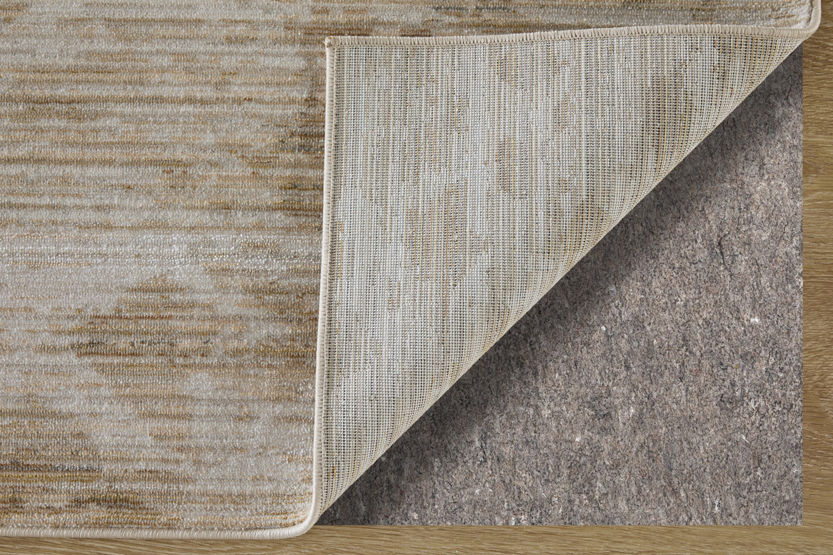 Greenwich Modern Abstract/Diamond/Distressed Tan/Ivory - Feizy Rug