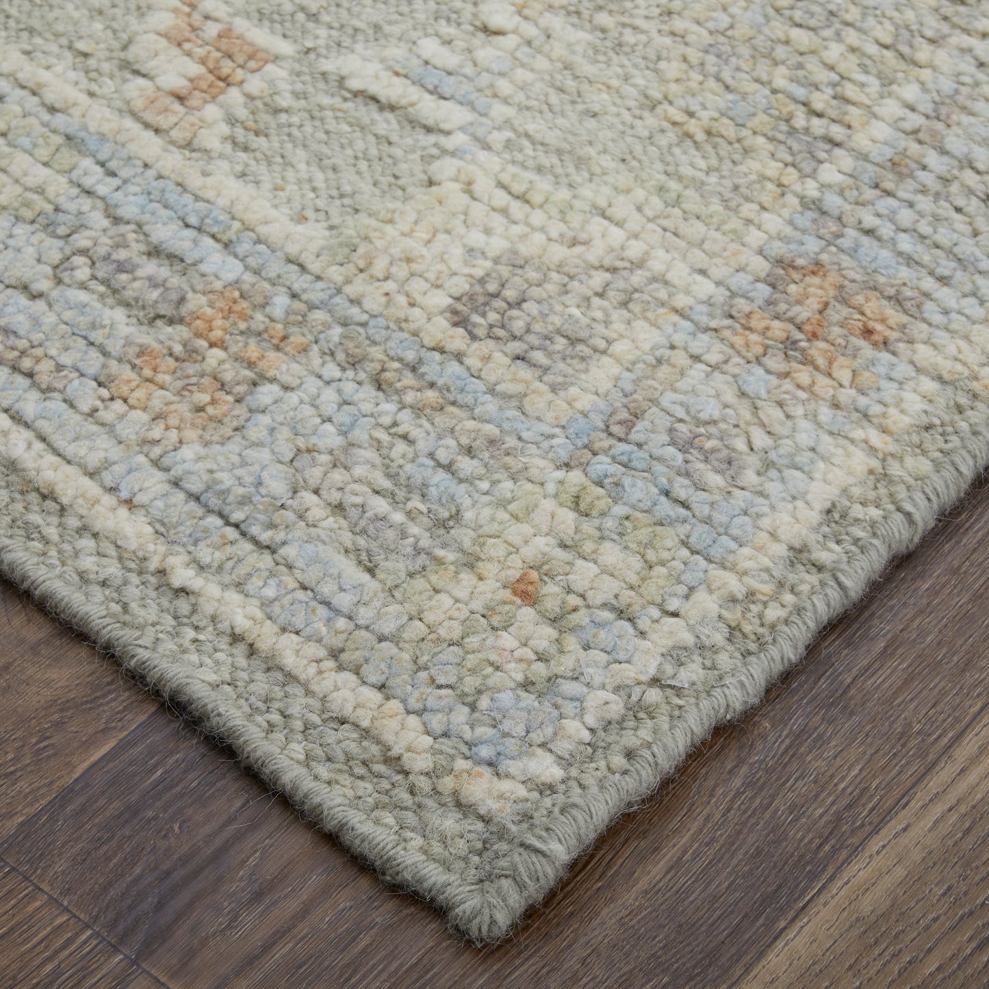 Grafton Transitional/Craftsman/Bohemian & Eclectic Floral & Botanical/Floral & Botanical Gray/Green/Blue - Feizy Rug