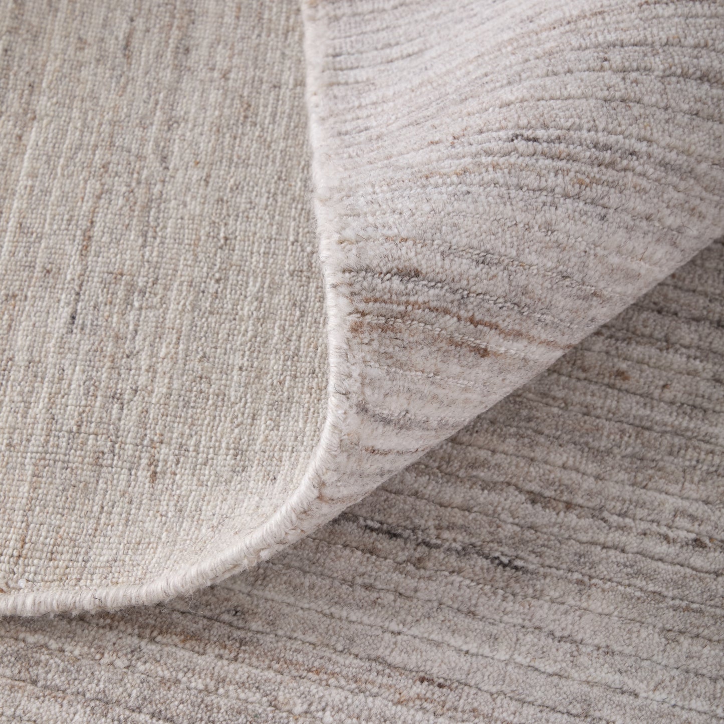 Lakewood Modern/Casual Solid/Distressed/Stripes Ivory/Tan - Feizy Rug