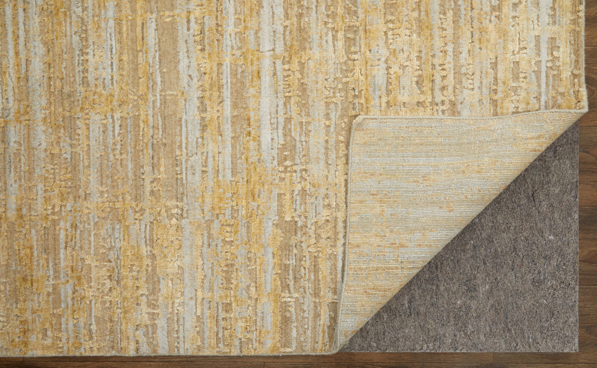 Eastfield Modern Abstract Yellow/Ivory/Gold 69FQ - Feizy Rug