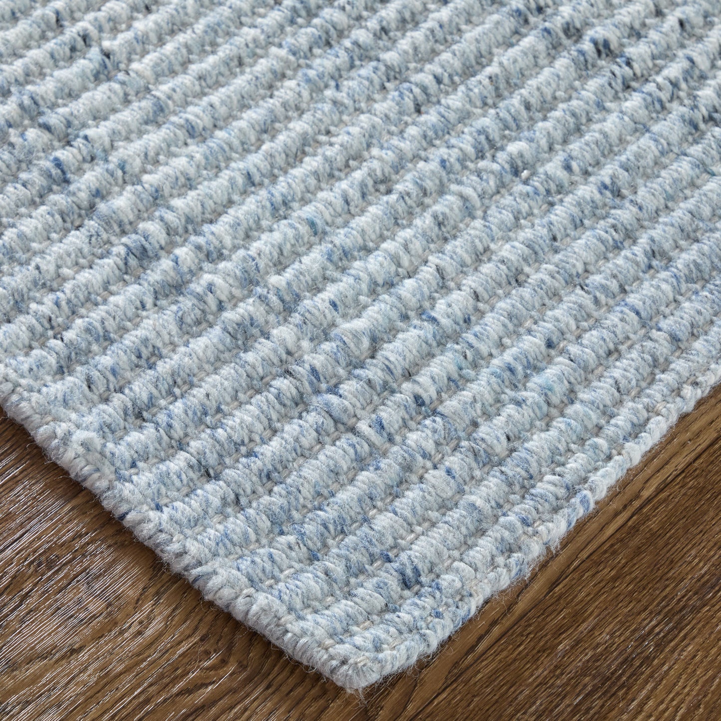 Limerick Modern/Casual Blue/White Accent Rug