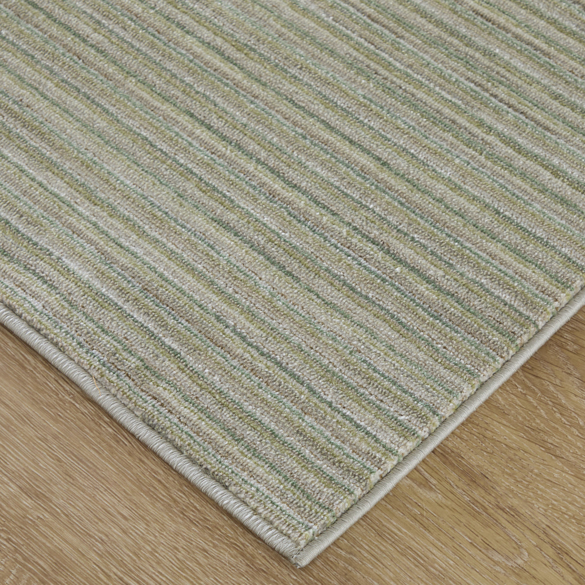 Priestley Modern Solid/Stripes Green - Feizy Rug