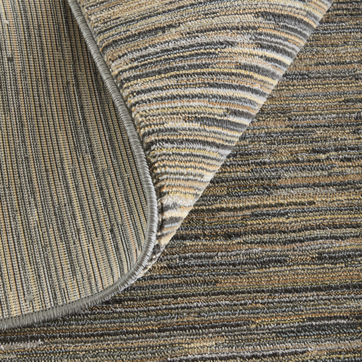 Priestley Modern Solid/Stripes Taupe - Feizy Rug