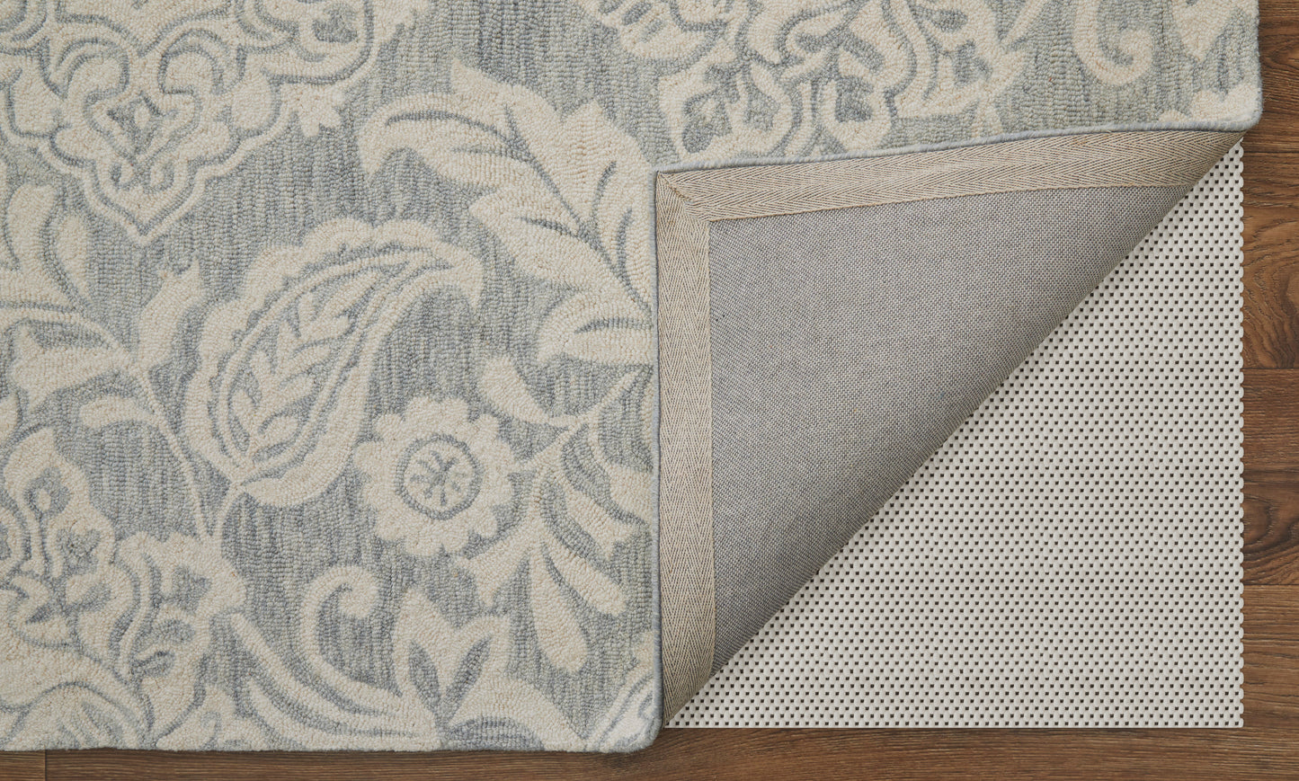 Belfort Transitional/Classic/Bohemian & Eclectic Medallion/Damask/Floral & Botanical Blue/Ivory - Feizy Rug