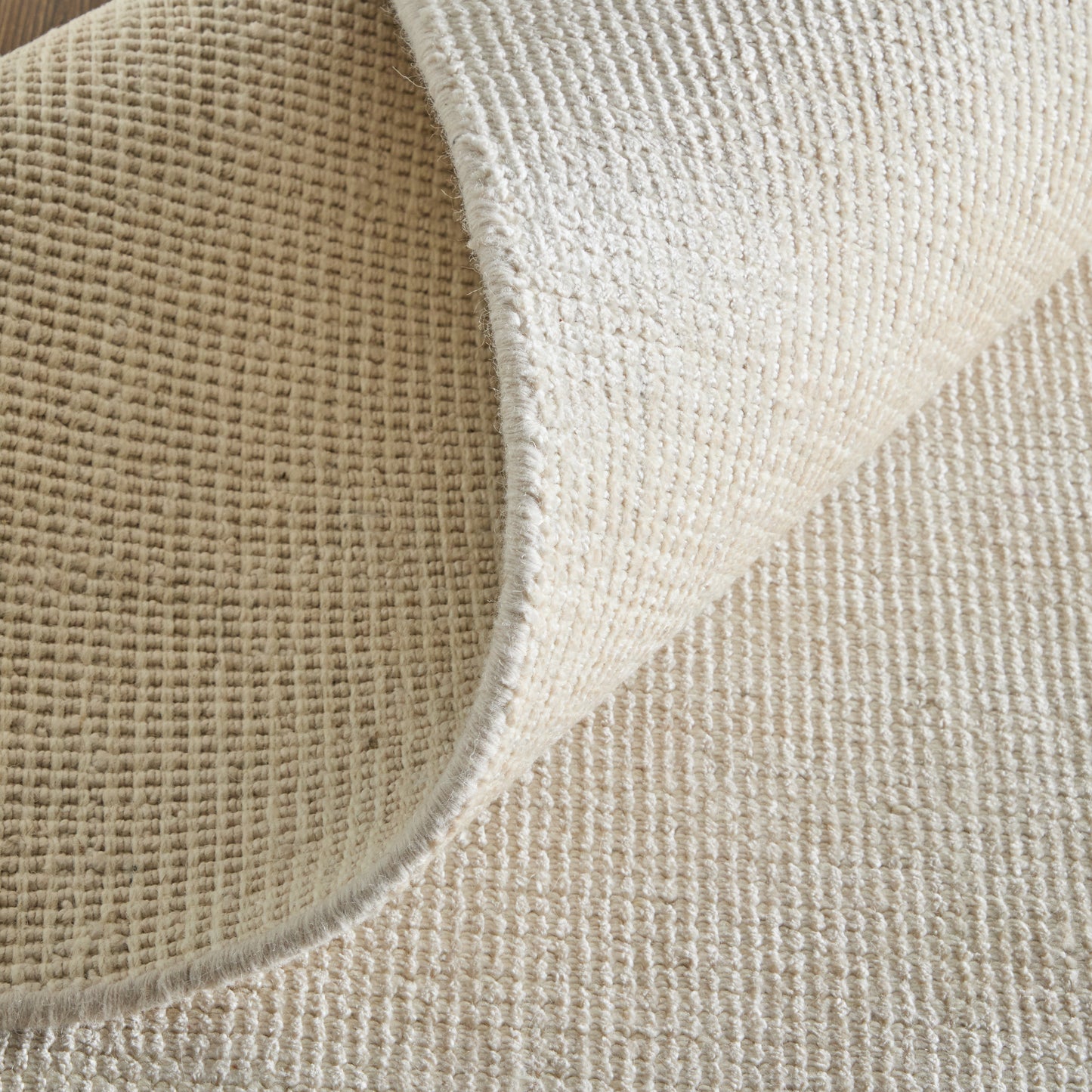 Fleetwood Modern/Casual Solid Ivory/Tan - Feizy Rug