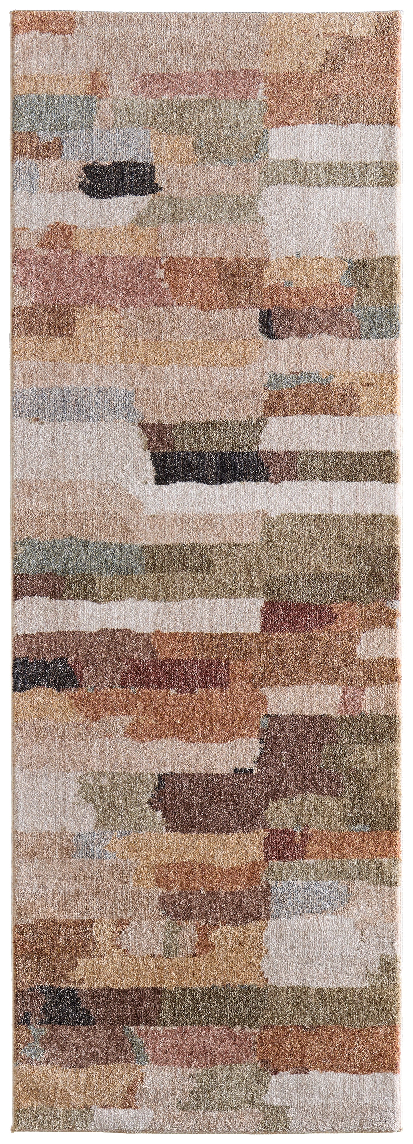 Pearson Modern Abstract/Color Block Brown/Tan/Green - Feizy Rug