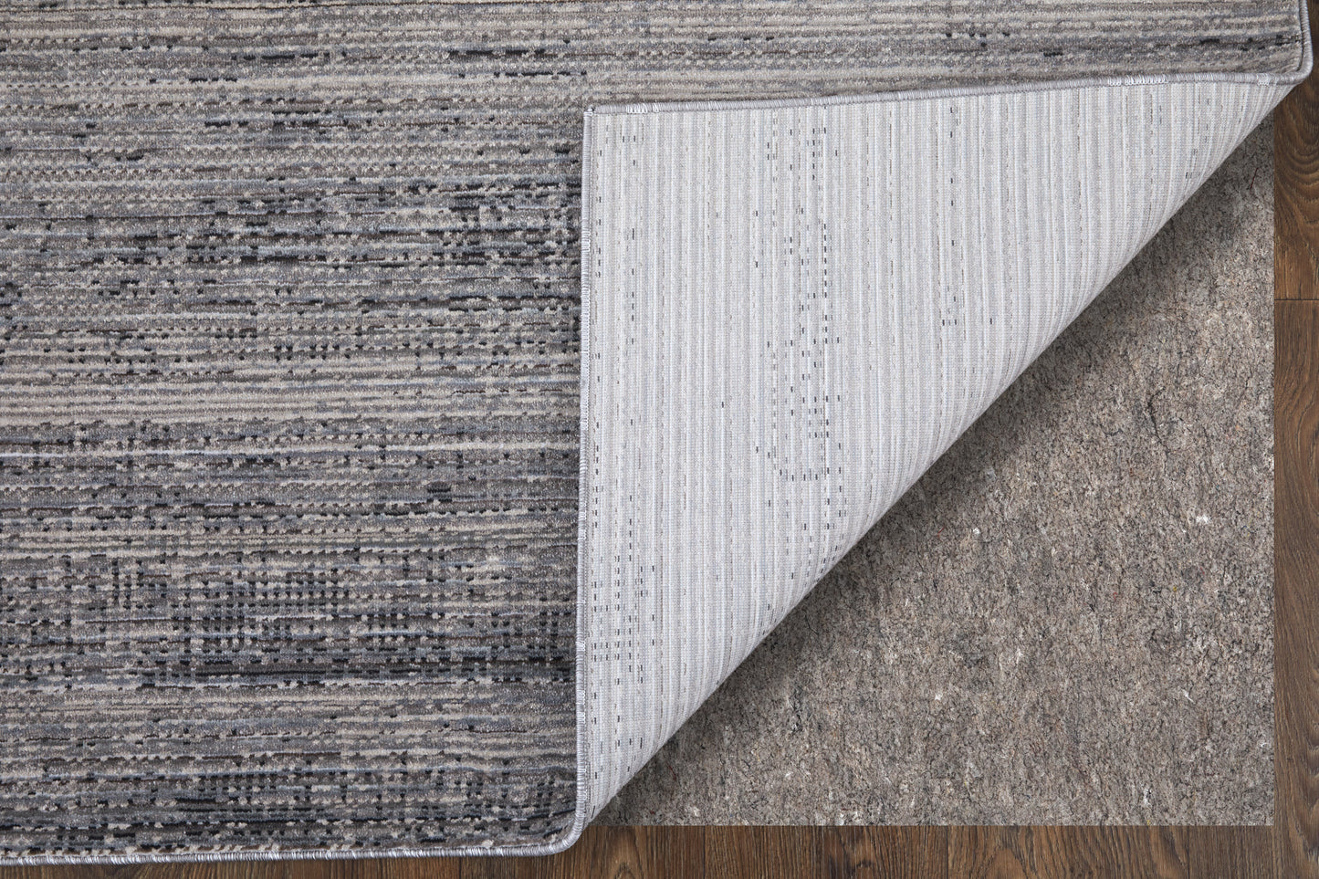 Deja Modern/Casual Solid Gray/Ivory/Taupe - Feizy Rug