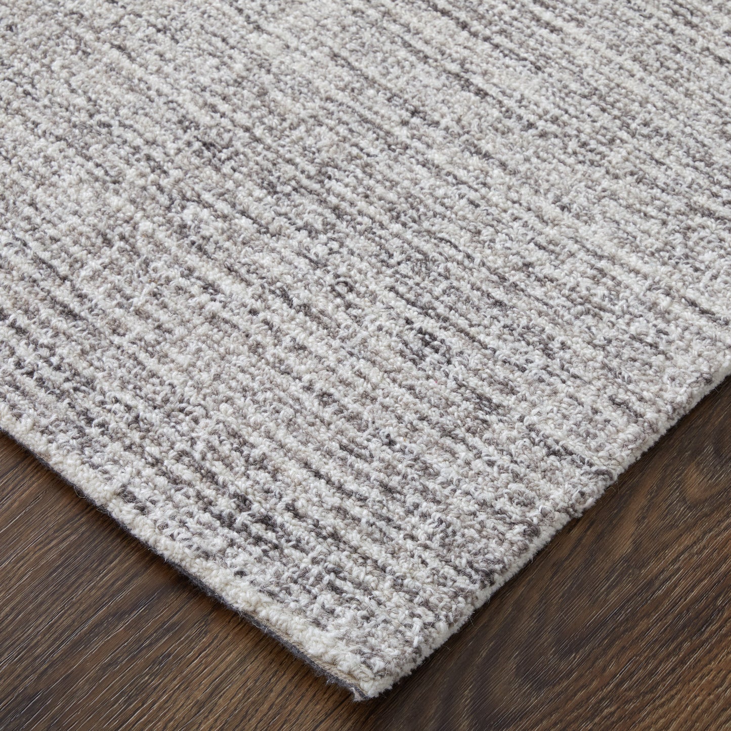Freemont Modern/Industrial Distressed/Solid Gray - Feizy Rug