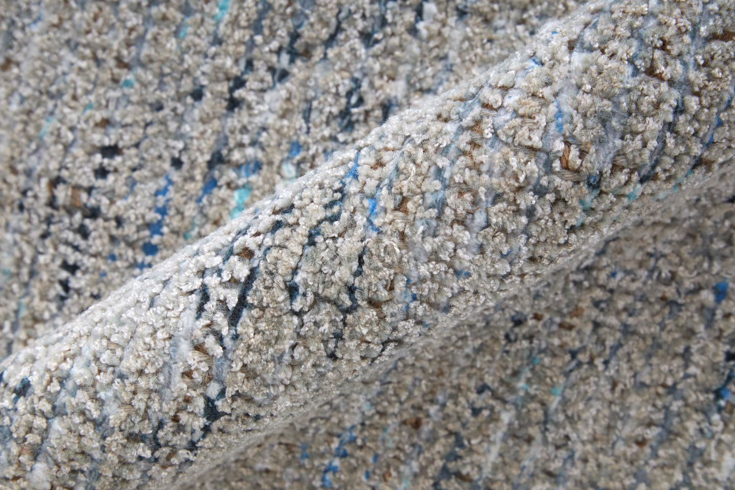 Caldwell Transitional/Bohemian & Eclectic/Casual Distressed/Bordered Gray/Blue/Taupe - Feizy Rug