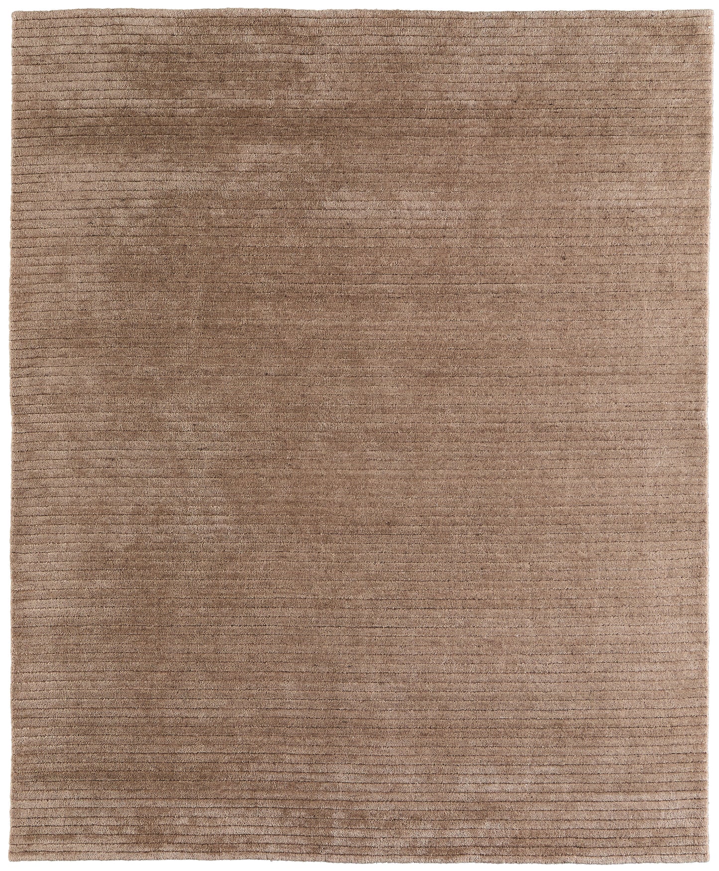 Cornerstone Modern/Casual Solid/Stripes Tan - Feizy Rug