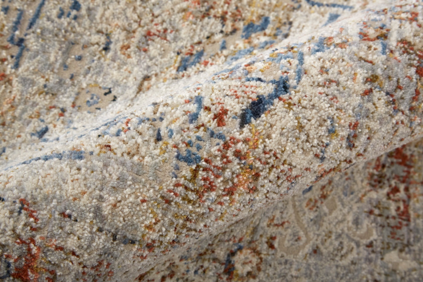 Kaia Transitional/Vintage/Classic Tan/Orange/Red Area Rug