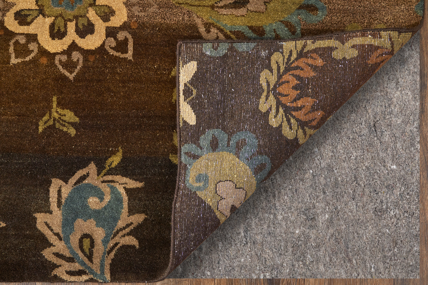 Amzad Transitional/Classic/Cottage Floral & Botanical/Paisley Brown/Tan/Green - Feizy Rug