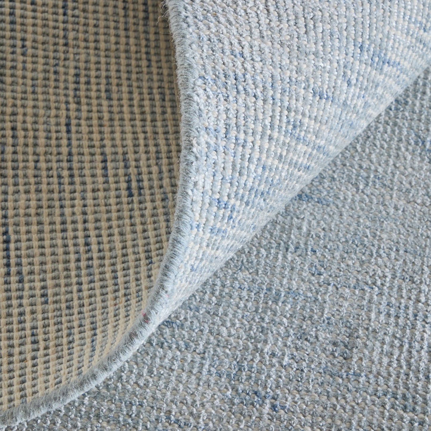 Fleetwood Modern/Casual Solid Gray/Ivory - Feizy Rug