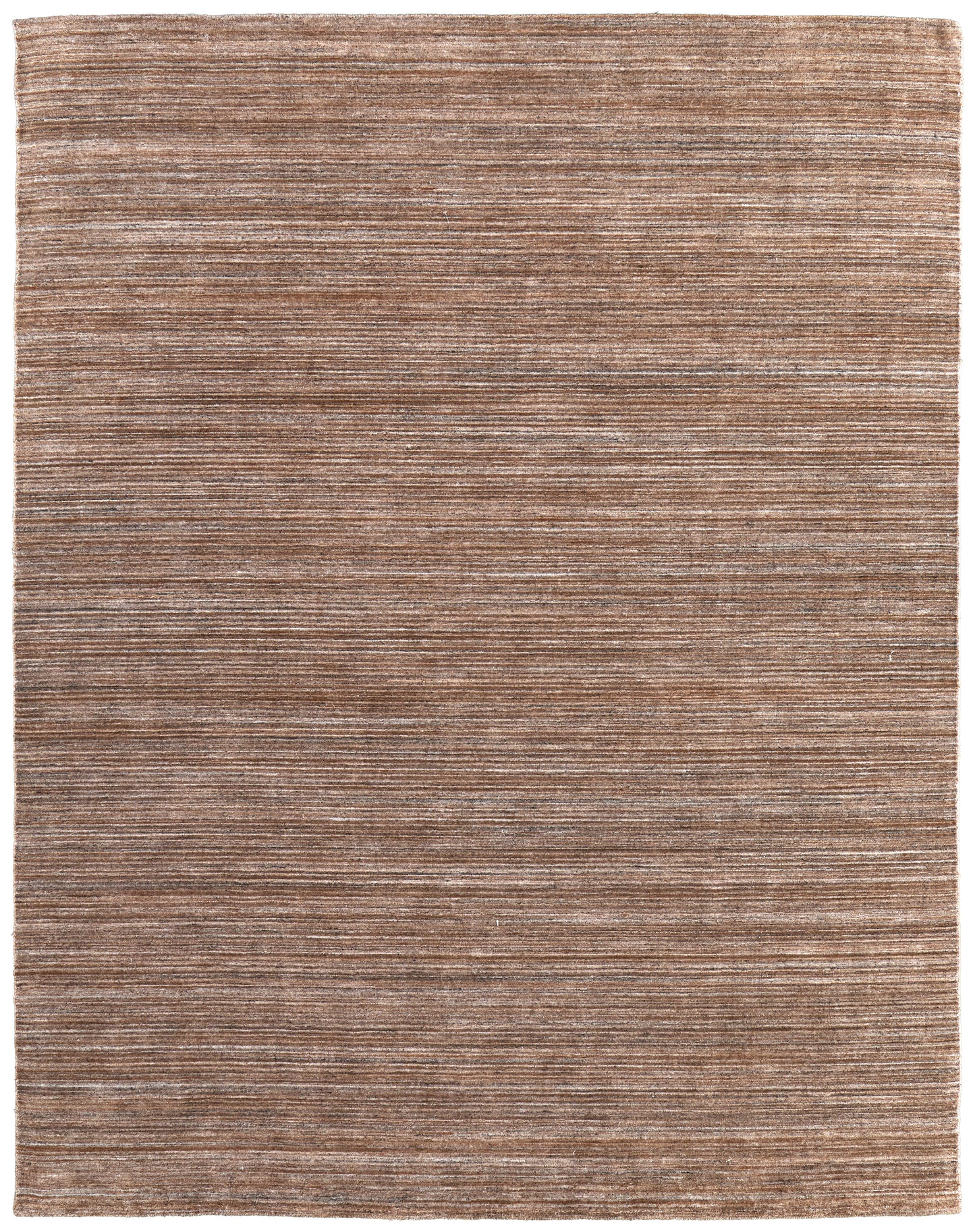 Lakewood Modern/Casual Solid/Distressed/Stripes Brown/Black/Gray - Feizy Rug